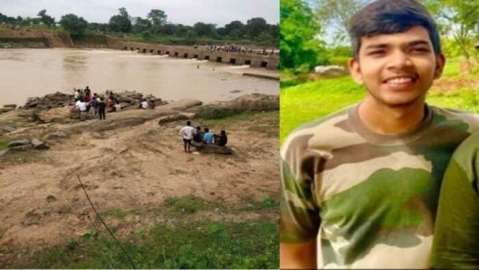 The selfie of a young man who went to visit the temple took his life, he slipped and fell into the dam, the search continues