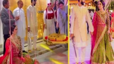 The bride was weighed with gold bricks before seven rounds, people were surprised to see this video surfaced