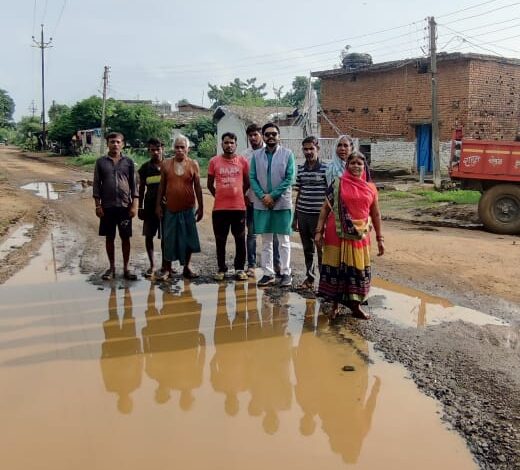 Negligence of PWD department exposed passersby and villagers upset: MLA candidate Ashwant Tushar Sahu