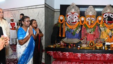 President Smt. Murmu reached Jagannath Temple, wished for the happiness and prosperity of the countrymen.