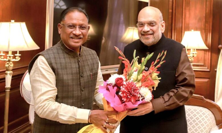 मुख्यमंत्री साय दिल्ली दौरे पर, केंद्रीय मंत्री अमित शाह से की मुलाकात, कई मुद्दों पर हुई चर्चा...