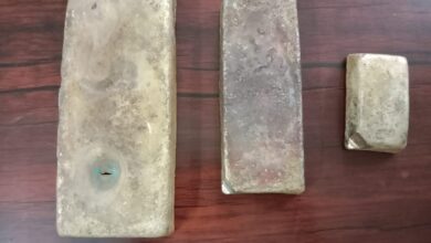 चेकिंग के दौरान लाखों रूपये कीमत की चांदी की सिल्ली जप्त...