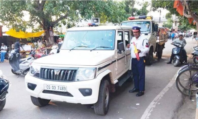 Chhattisgarh: यातायात द्वारा 72 वाहन चालकों पर कार्रवाई, 21600 रुपए का कटा चालान...