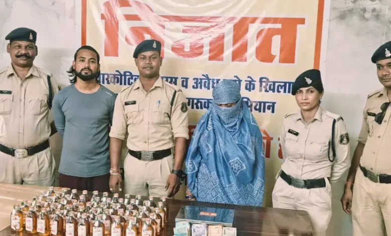 RAIPUR: शराब बेचते 1 महिला और 1 पुरुष को पुलिस ने किया गिरफ्तार...