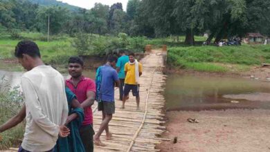 Chhattisgarh: शाशन को नहीं हैं, ग्रामीणों की परवाह, चंदा इकठा कर बनाया, चिनार नदी पर बनाया लकड़ी का पुल...