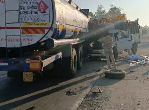 बिलासपुर-अंबिकापुर मार्ग में पिकअप ड्राइवर की दर्दनाक मौत, डीजल ट्रक से वाहन की टक्कर...