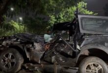 रायपुर VIP रोड पर तेज रफ्तार थार पेड़ से टकराई, 5 युवक सवार – 2 गंभीर घायल...