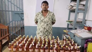 बगदई मंदिर के पास अवैध शराब बिक्री करते युवक गिरफ्तार, 80 पौवा जब्त...