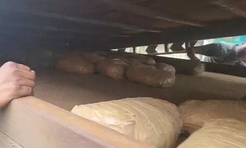 ट्रक के खुफिया चैंबर से 150 किलो गांजा बरामद, फिल्मी स्टाइल में तस्करी करते 2 गिरफ्तार...