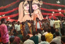 रायपुर लाखेनगर गणेश पंडाल में बवाल : AI जनरेटेड प्रतिमा और फिल्मी गानों पर बजरंग दल का विरोध, पुलिस बल तैनात...