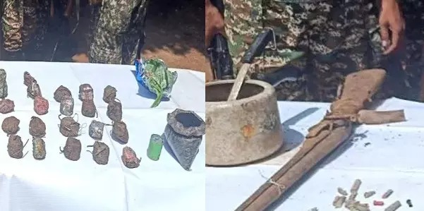 नारायणपुर में सुरक्षाबलों की बड़ी सफलता, नक्सलियों का डंप बरामद, विस्फोटक और हथियार जब्त....