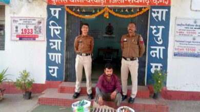 घरघोड़ा पुलिस की बड़ी कार्रवाई: 145 पाव अवैध शराब जब्त, आरोपी गिरफ्तार...