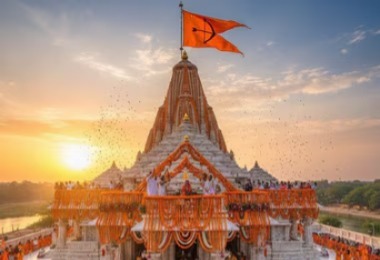 Ayodhya Ram Mandir Dhwajarohan 2025: अभिजीत मुहूर्त में लहराएगा 22 फीट का धर्मध्वज, जानें क्या है इसका धार्मिक महत्व...