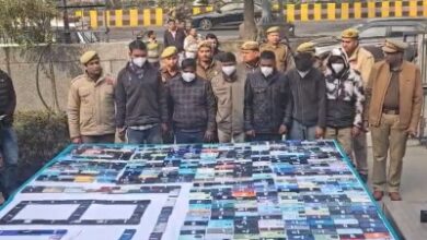 Noida में मोबाइल चोर गैंग का भंडाफोड़, ₹8 करोड़ के 821 चोरी के फोन बरामद...