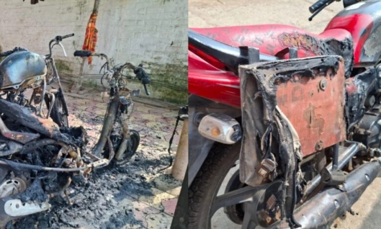 राजनांदगांव में आक्रोश: शीतला माता मंदिर परिसर में आगजनी, असामाजिक तत्वों ने रात में फूंकी कई गाड़ियां...